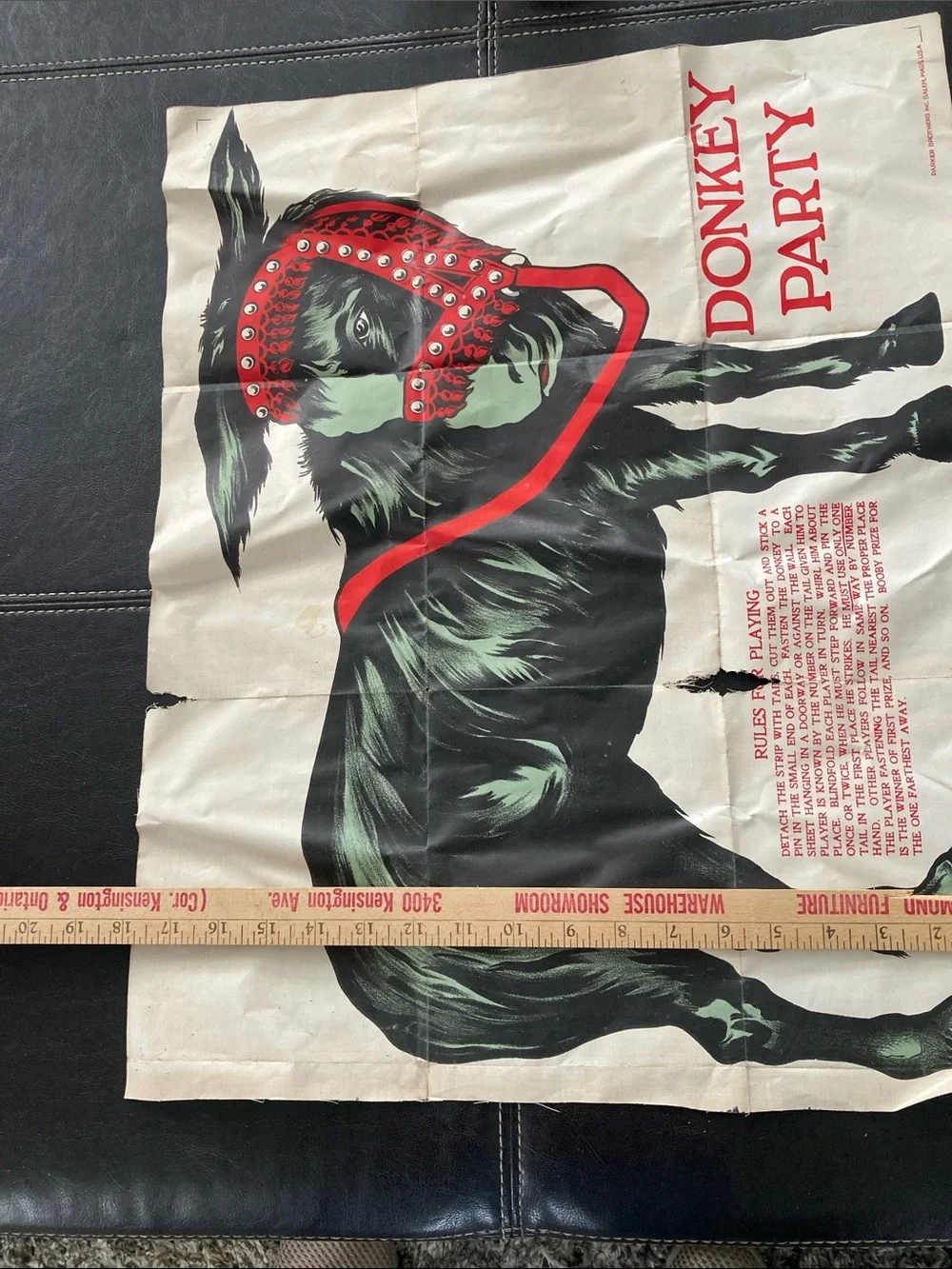 Parker Brothers vintage donkey